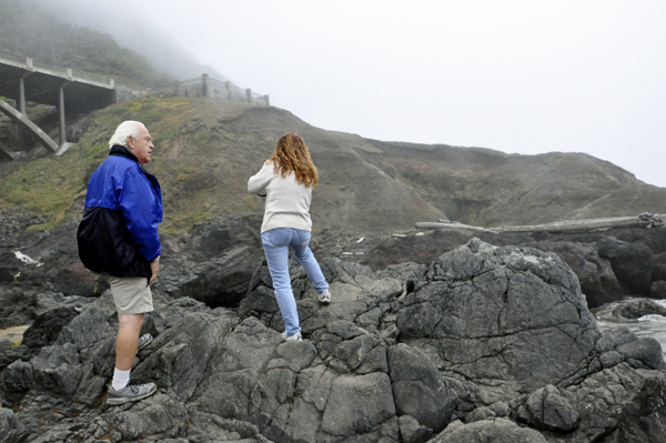 Lee and Ilse on the rocks